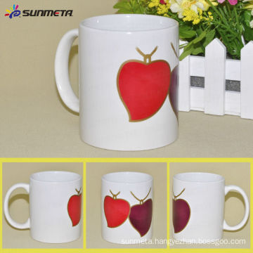 YiWu Heart Shape Sublimation Color Changing Mug Wholesale